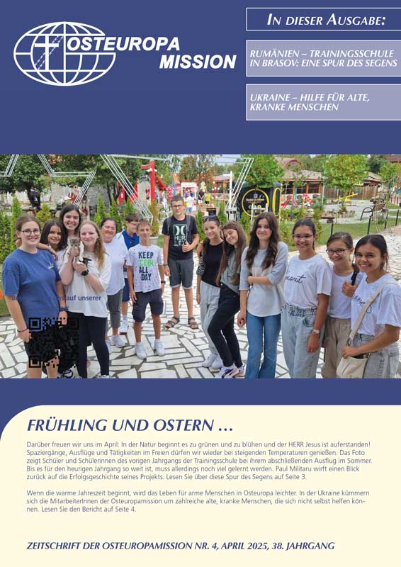 Titelseite April-Heft 2025 - Ausflug Trainingsschule