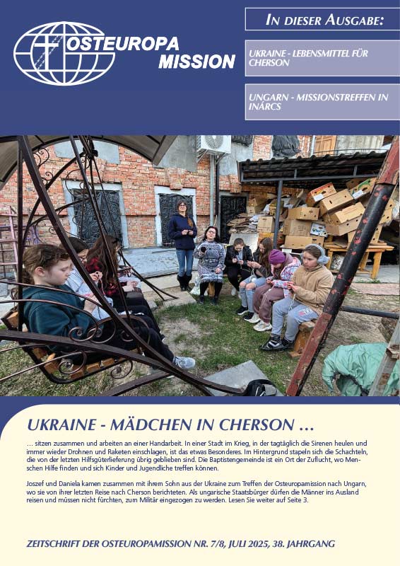 Titelseite Juli-Heft