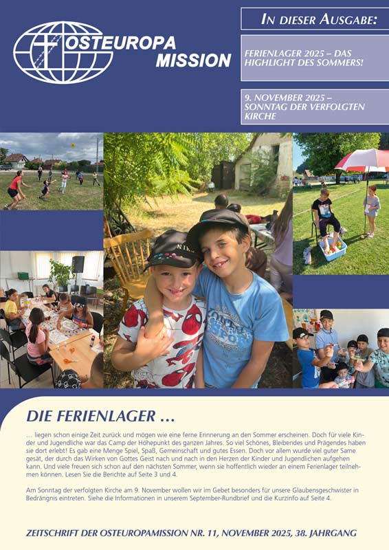 Titelseite November-Heft