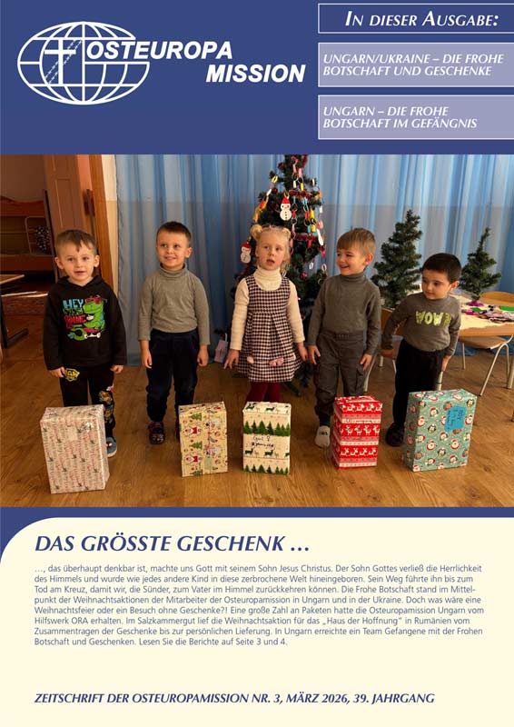 Titelblatt Monatsheft mit Kindern unter einem Weihnachtsbaum